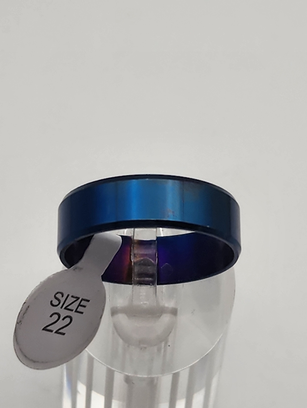 NWT Stainless Steel Blue Ring (12.5)